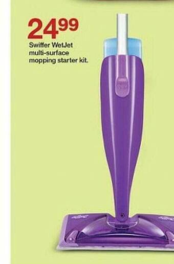 Target Swiffer wetjet multi-surface mopping starter kit offer