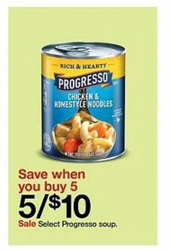 Target Select progresso soup offer