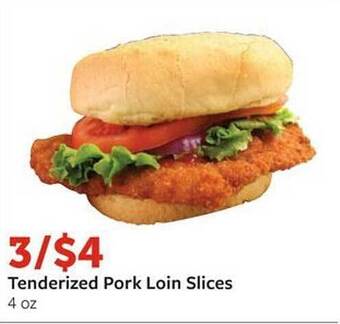 Fareway Tenderized pork loin slices offer