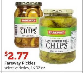 Fareway Fareway pickles offer