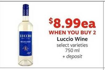 Fareway Luccio wine offer