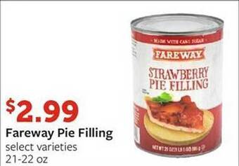 Fareway Fareway pie filling offer