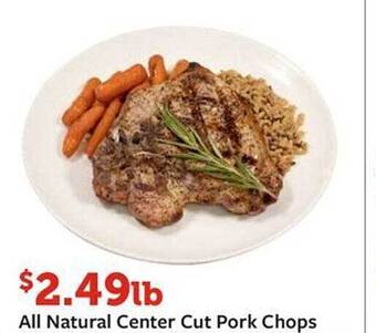Fareway All natural center cut pork chops offer
