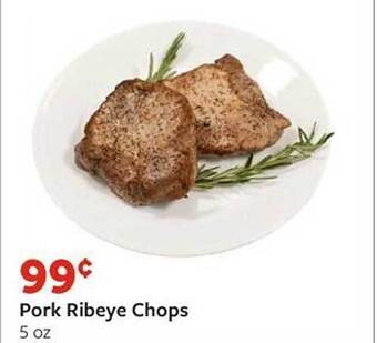 Fareway Pork ribeye chops offer