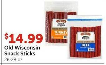 Fareway Old wisconsin snack sticks offer