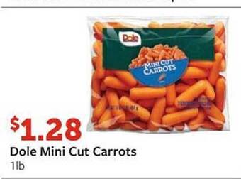 Fareway Dole mini cut carrots offer
