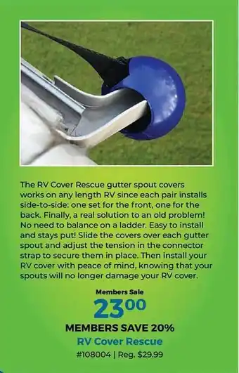 Camping World Rv cover rescue offer