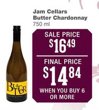 Forest Hills Food Jam cellars butter chardonnay offer