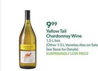 Publix Yellow tail chardonnay wine offer