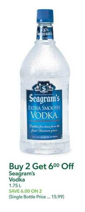 Publix Seagram's vodka offer