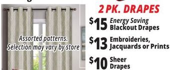 Ocean State Job Lot Curtains offer