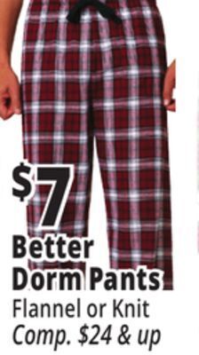 Ocean State Job Lot Better dorm pants offer
