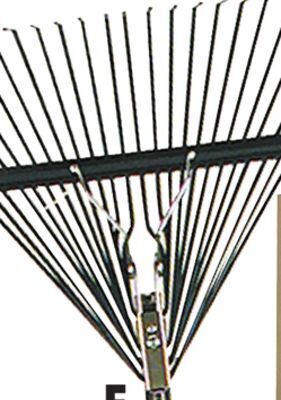 Ocean State Job Lot 24" steel tine leaf rake with foam grip handle offer