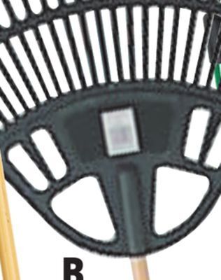 Ocean State Job Lot 24" plastic leaf rake with foam grip handle offer