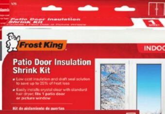Ocean State Job Lot Single patio door shrink film insulation offer