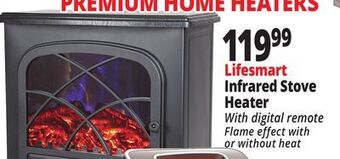 Ocean State Job Lot Lifesmart infrared electric fireplace stove heater with remote offer