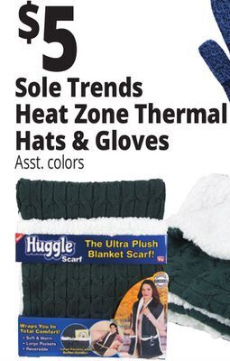 Ocean State Job Lot Heat zone ladies thermal heated hat with pom offer