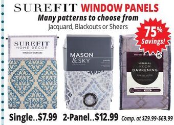 Ocean State Job Lot Curtains offer