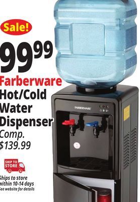 Ocean State Job Lot Farberware freestanding hot and cold water dispenser offer