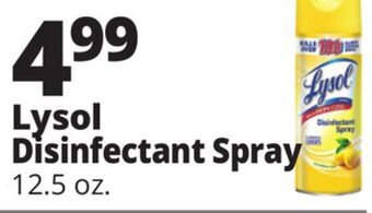 Ocean State Job Lot Lysol® disinfectant spray, lemon breeze scent, 12.5 oz offer
