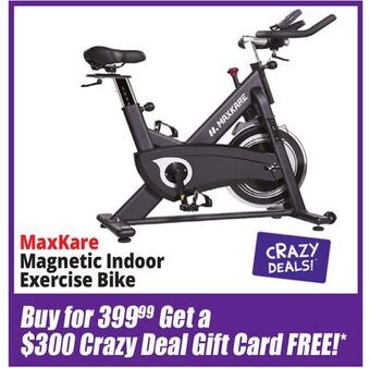 Ocean State Job Lot Maxkare magnetic exercise bike offer