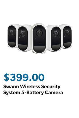 Sam's Club Swann wireless security system 5-battery camera offer
