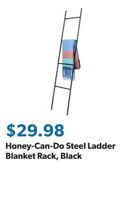 Sam's Club Honey-can-do steel ladder blanket rack, black offer