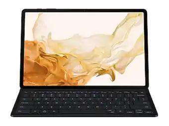Samsung Galaxy tab s8+ / s7 fe / s7+ book cover keyboard slim, black offer