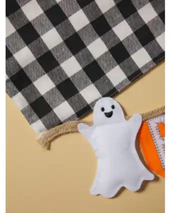 Home Goods 16x72 gingham print boo ghosts table runner offer