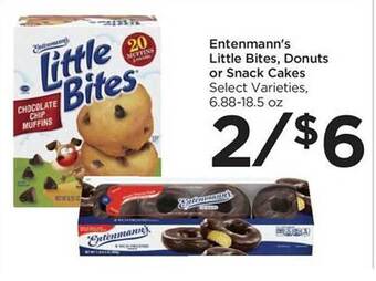 Food 4 Less Entenmann's little bites, donuts or snack cakes offer