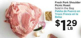 Foods Co Fresh pork shoulder picnic roast offer