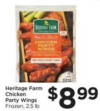 Foods Co Heritage farm chicken party wings offer