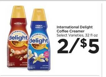 Foods Co International delight coffee creamer offer