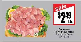 Rancho Markets Boneless pork stew meat offer