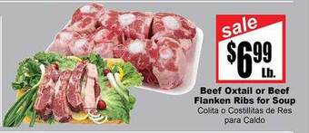 Rancho Markets Beef oxtail or beef flanken ribs for soup offer