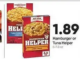 Ruler Foods Hamburger tuna helper offer