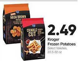 Ruler Foods Kroger frozen potatoes offer