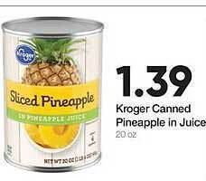 Ruler Foods Kroger canned pineapple in juice offer
