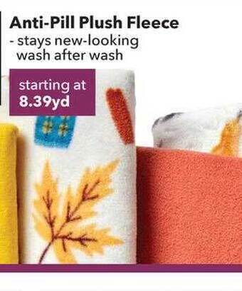JOANN Anti-pill plush fleece offer