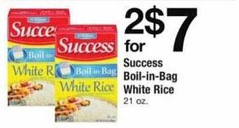 ACME Success boil-in-bag white rice offer