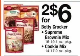 ACME Betty crocker supreme brownie mix or cookie mix offer