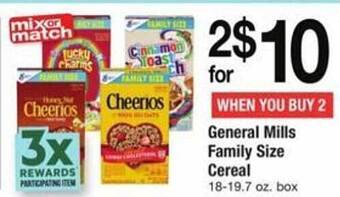 ACME General mills family size cereal offer