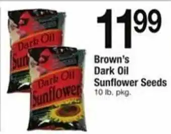 ACME Brown's dark oil sunflower seeds offer