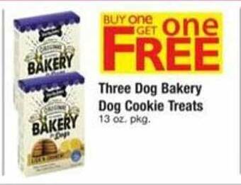 ACME Three dog bakery dog cookie treats offer