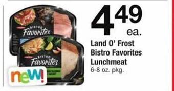 ACME Land o' frost bistro favorites lunchmeat offer