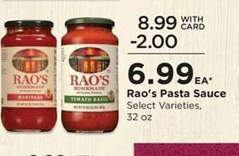 QFC Rao's pasta sauce offer