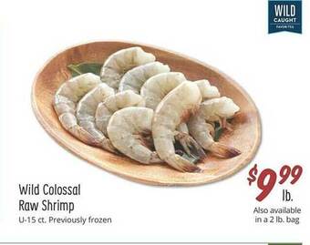 Sprouts Farmers Market Wild colossal raw shrimp offer