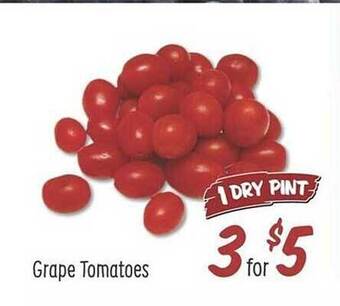 Sprouts Farmers Market Grape tomatoes offer