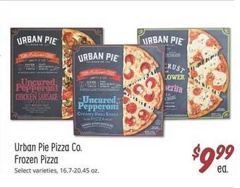 Sprouts Farmers Market Urban pie pizza co. frozen pizza offer