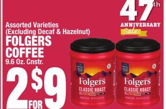 C Town Folgers coffee offer